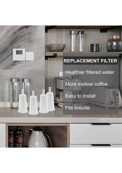 Breville Claroswiss / Oracle / Barista / Bambino BES878 / BES880 / BES980 / BES990 Espresso Makineleri Için 6 Adet Kahve Su Filtresi (Yurt Dışından) fırsatları