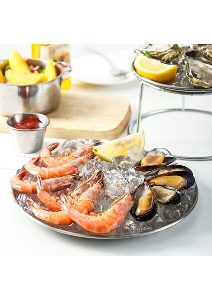 Deniz Ürünleri Tabak Seti Çift Paslanmaz Çelik Atıştırmalık Tabak Öğleden Sonra Çayı Kek (Yurt Dışından) fırsatları