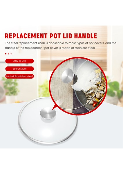 Le Creuset, Aldi ve Lodge Emaye Kaplamalı Fırın Tencereleri Için 4 Set Paslanmaz Çelik Yedek Düğme Tencere Kapağı Sapı (Yurt Dışından) fırsatları