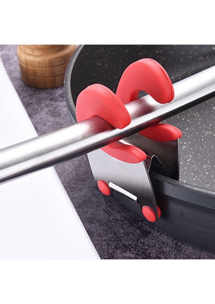 Tencere Tutucu Tencere Rafı Kaşık Rafına Uygun Haşlanma Önleyici Sap Basit Tencere Rafı Sabitleme Klipsi Mutfak Aksesuarları Aletler C (Yurt Dışından) fırsatları