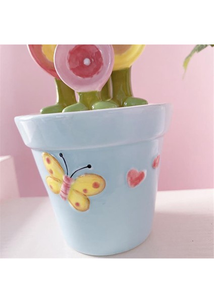 Seramik Ölçü Kaşığı Pişirme Gıda Ev Mutfak Tuz Şeker Kaşığı Tabanlı Sevimli Mutfak Gereçleri Pembe (Yurt Dışından) indirimleri