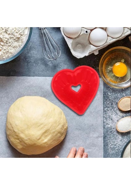 Kalp Şeklinde Yivli Kek Kalıbı Yivli Kalıp Silikon Kalp Şeklinde Kek Kalıbı Tatlı Kek Kalıbı Yapışmaz Kalp Kek Yapıcı (Yurt Dışından) fırsatları