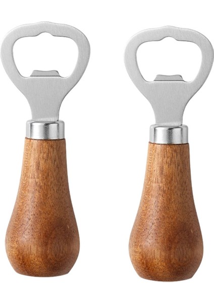 Ahşap Saplı Paslanmaz Çelik Bira Şişe Açacağı, Mutfak Aletleri, Düğün Yıldönümü Hediyesi Gümüş (Yurt Dışından)