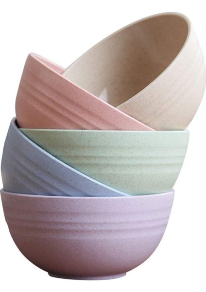 Adet 12 cm Tahıl Kasesi Buğday Samanı Kırılmaz Yeniden Kullanılabilir Kase Kase Çorba Kasesi Erişte Kabı Karıştırma Kaseleri (Yurt Dışından)