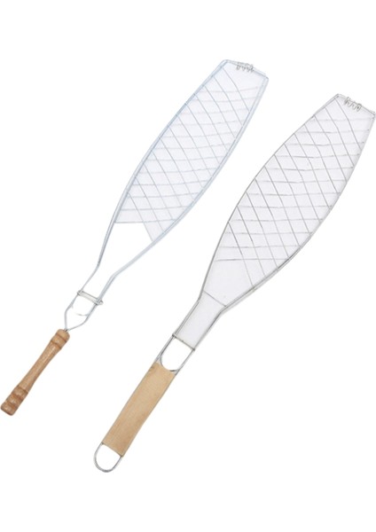 Balık Izgara Maşası, Ergonomik, Düz Saplı, Basit Izgara Maşası, Taşınabilir Balık Izgarası (Yurt Dışından)