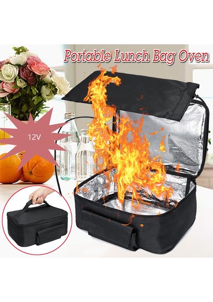 Taşınabilir Yemek Isıtıcıları Elektrikli Isıtıcı Öğle Yemeği Kutusu Mini Fırın 12V Araba Gücü Siyah (Yurt Dışından) modelleri