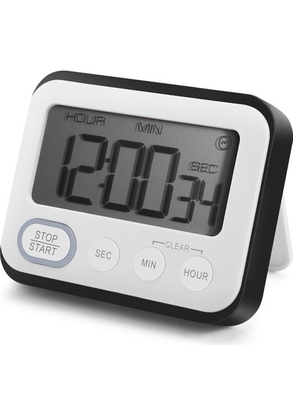 Dijital Mutfak Geri Sayım Sayacı: Öğretmenler Sınıf Sayacı Büyük LCD Sesli Manyetik Klips Çocuklar Basit Saat Mini Küçük Kronometre Büyük Bip Sesi Dakika Saat Saniye Pişirme Dev (Yurt Dışından)
