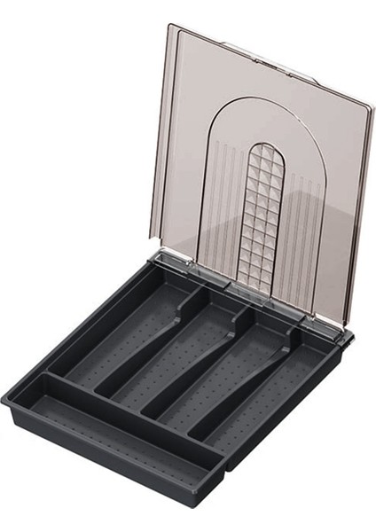 Taşınabilir Çatal Bıçak Saklama Kutusu, Kapaklı, Toz Geçirmez, Mutfak Kaşık Çatal Bıçak Saklama Kutusu (Yurt Dışından)