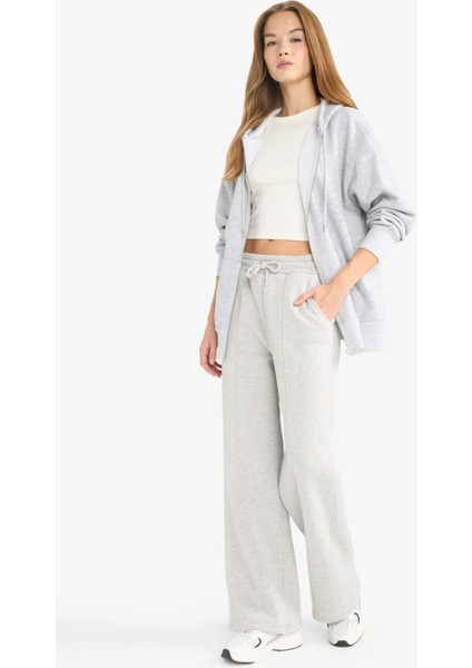 Straight Fit Beli Bağcıklı Cepli Düz Paça Eşofman Altı A0954AX25WN