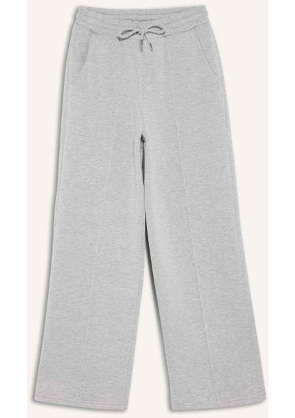 Straight Fit Beli Bağcıklı Cepli Düz Paça Eşofman Altı A0954AX25WN