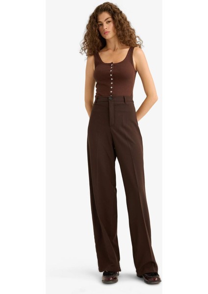 Straight Fit Fleto Cepli Normal Bel Standart Boy Pantolon F6214AX25AU modelleri