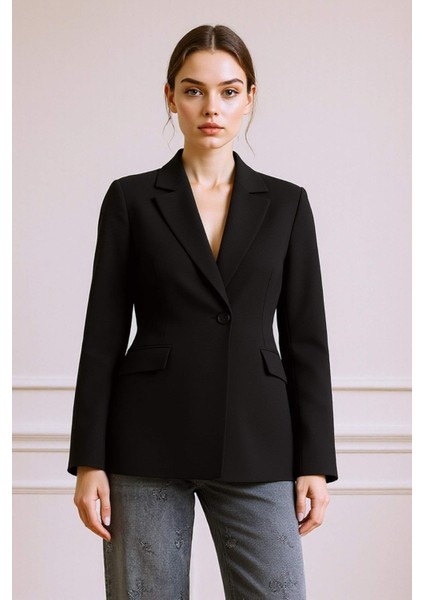 Afra x DeFacto Regular Fit Düğmeli Blazer Ceket F9441AX25WN