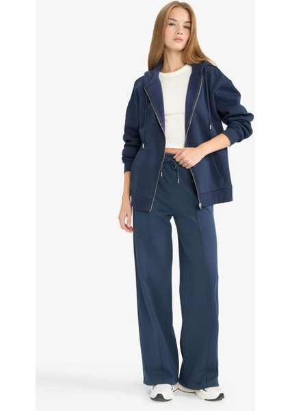 Oversize Geniş Kalıp Kapüşonlu Fermuarlı Sweatshirt V4233AZ25WN fiyatları