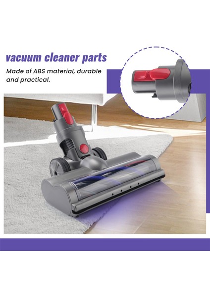 Dyson V7 V8 V10 V11 V15 Turbo Elektrikli Motorlu Fırça, LED Işıklı Halı Karo Sert Zemin Fırçası Temizleme Başlığı (Yurt Dışından) indirimleri