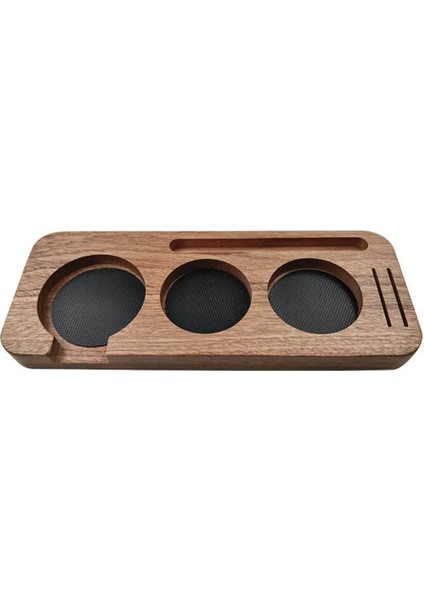51 mm Ahşap Kahve Tamper Istasyonu Standı Kahve Portafiltre Tutucu Pres Standı Espresso Dağıtım Kolu Tutucu,c (Yurt Dışından)