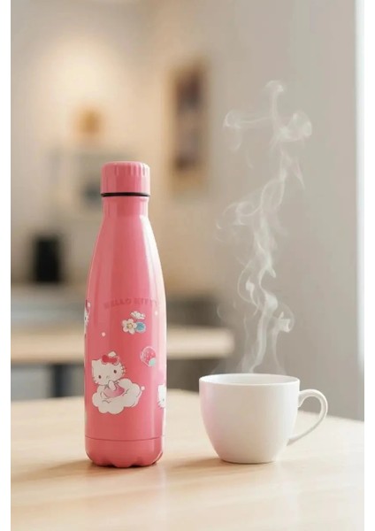 Sanrio Lisanslı Termos Şişe (500ML) - Hello Kitty