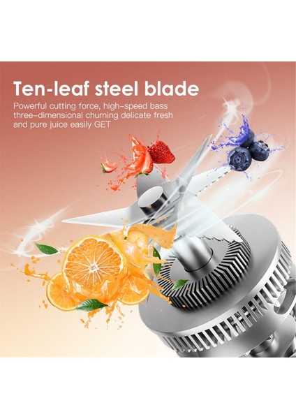 Taşınabilir Meyve Sıkacağı Blender, 40 Oz Çok Işlevli Taşınabilir Meyve Sıkacağı Bardağı, Ev/seyahat Için USB Şarj Edilebilir Elektrikli Blender (Yurt Dışından) indirimleri