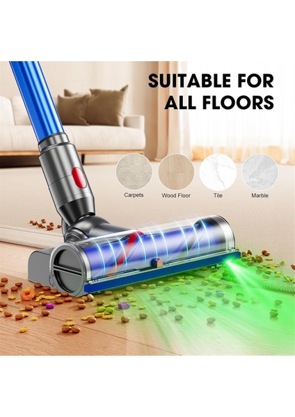 Dyson V7 V8 V10 V11 V15 Kablosuz Dikey Elektrikli Süpürgeler Için Sert Zemin Halıları Için Doğrudan Tahrikli Başlık Değişimi (Yurt Dışından) modelleri