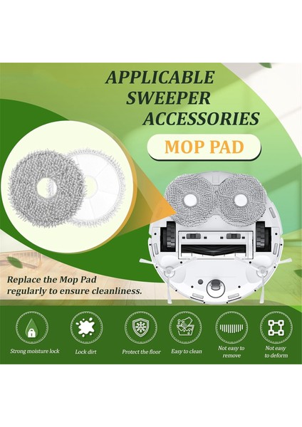 Ecovacs Deebot T20 OMNI/T20 MAX/T20 Pro /T20E Omni Aksesuar Kiti Için Yedek Parçalar (Yurt Dışından) fırsatları