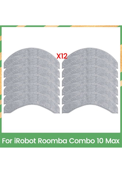 Irobot Roomba Combo 10 Max Elektrikli Süpürge Parçaları Değişimi Için Paspas Bezi Verimli Ev Temizlik Aksesuarları 12 Adet (Yurt Dışından)