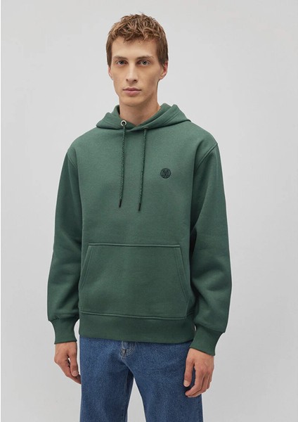 Erkek Yeşil M065809-71580 Kapüşonlu Sweatshirt