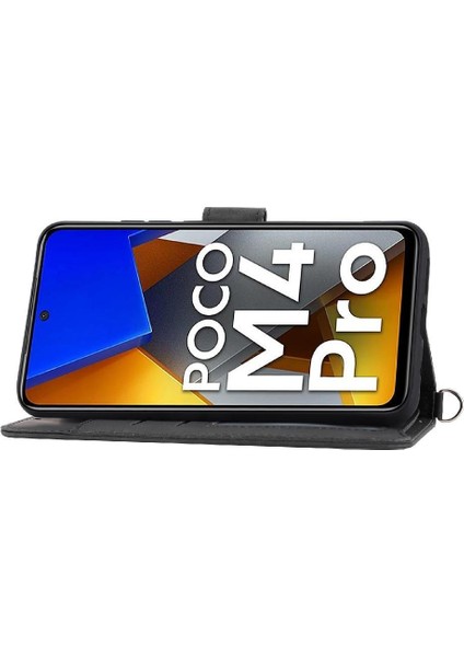 Xiaomi Poco M4 Pro 4g Çiçek 5 Kart Yuvası Tutucu Standı Kadın Erkek Gül Manyetik Cüzdan Kapaklı Koruyucu Telefon Kılıfı (Yurt Dışından) fırsatları