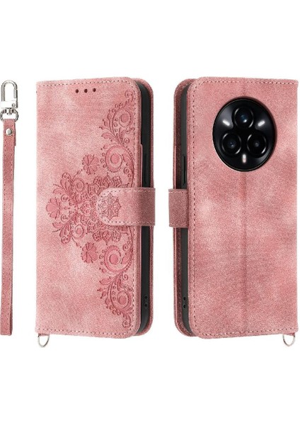 Realme 14 Pro Plus Çiçek 5 Kart Yuvası Tutucu Standı Kadın Erkek Gül Manyetik Cüzdan Kapaklı Koruyucu Telefon Kılıfı (Yurt Dışından) fırsatları