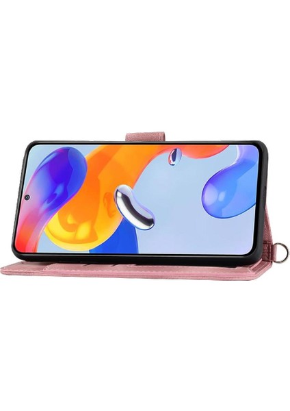 Xiaomi Redmi Note 11S 5g Çiçek 5 Kart Yuvası Tutucu Standı Kadın Erkek Gül Manyetik Cüzdan Kapaklı Koruyucu Telefon Kılıfı (Yurt Dışından) fiyatları