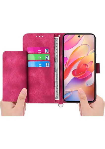 Samsung Galaxy A56 Çiçek 5 Kart Yuvası Tutucu Standı Kadın Erkek Gül Manyetik Cüzdan Kapaklı Koruyucu Telefon Kılıfı (Yurt Dışından) indirimleri