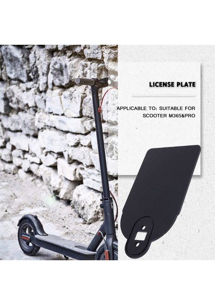 Plaka Xiaomi M365 Elektrikli Scooter Plaka Tutucu Uyarı Işareti Scooter Kaykay Aksesuarları Siyah (Yurt Dışından) indirimleri