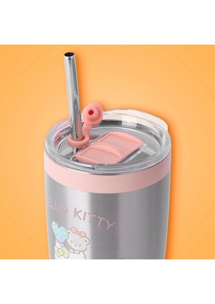 Sanrio Lisanslı Metal Pipetli Kapaklı Termos (530ml) - Hello Kitty fiyatları