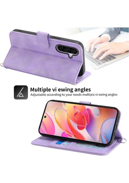 Samsung Galaxy A26 Çiçek 5 Kart Yuvası Tutucu Standı Kadın Erkek Gül Manyetik Cüzdan Kapaklı Koruyucu Telefon Kılıfı (Yurt Dışından) modelleri