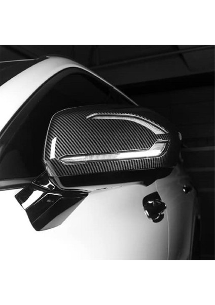 Hyundai Palisade 2019-2023 Için Araba Dikiz Aynası Kapağı Yan Kapı Ayna Kapağı Trim Aksesuarları Abs Karbon Fiber (Yurt Dışından) indirimleri