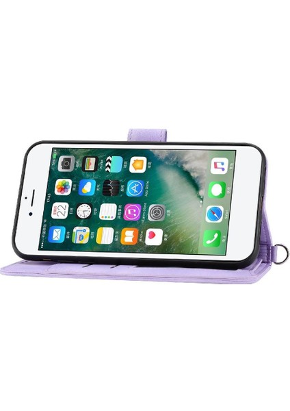 iPhone 7 Plus/8 Plus Çiçek 5 Kart Yuvası Tutucu Standı Kadın Erkek Gül Manyetik Cüzdan Kapaklı Koruyucu Telefon Kılıfı (Yurt Dışından) fırsatları