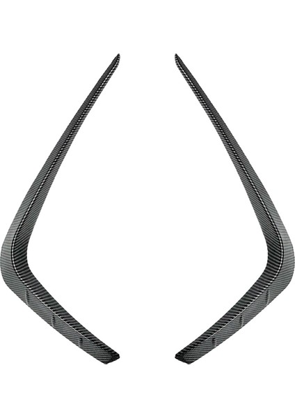 Araba Ön Ön Tampon Splitter Spoiler Şeritler Ford Focus St Hattı 2019-2022 Ön Hava Bıçağı Trimler Karbon Fiber Abs (Yurt Dışından)