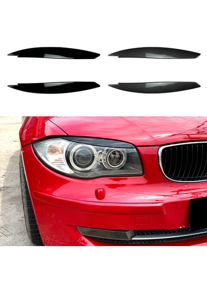 Araba Parlak Siyah Far Lambası Kaşları Kapak Trim Için Bmw 1 Serisi E81 E82 E87 E88 2008-2013 Araba Göz Kapakları Kapakları (Yurt Dışından) fiyatları