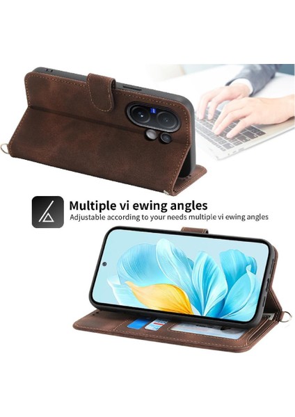 Vivo V60 Çiçek 5 Kart Yuvası Tutucu Standı Kadın Erkek Gül Manyetik Cüzdan Kapaklı Koruyucu Telefon Kılıfı (Yurt Dışından) fırsatları