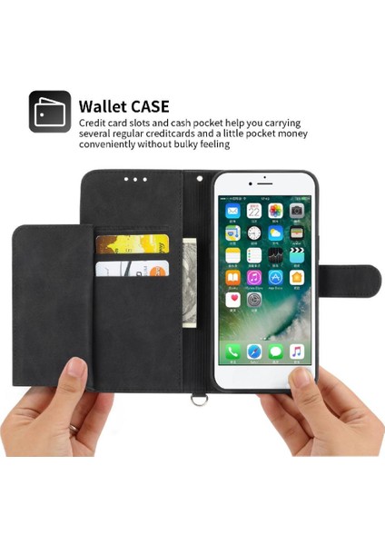 iPhone 7 Plus/8 Plus Çiçek 5 Kart Yuvası Tutucu Standı Kadın Erkek Gül Manyetik Cüzdan Kapaklı Koruyucu Telefon Kılıfı (Yurt Dışından) indirimleri