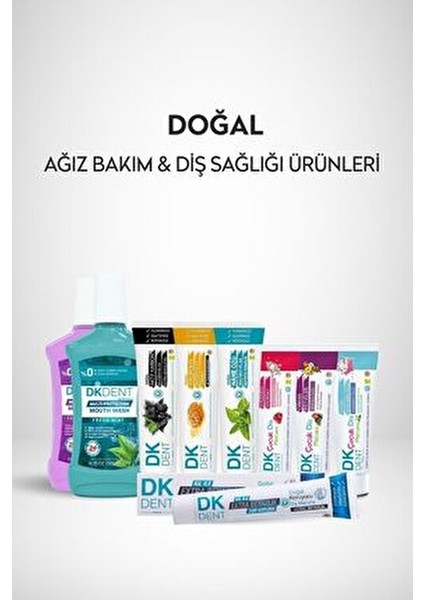 DKDENT Aktif Karbonlu Diş Macunu Nane Aromalı Glütensiz 75 ml