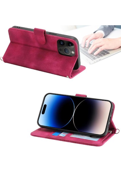 iPhone 16 Pro Max Çiçek 5 Kart Yuvası Tutucu Standı Kadın Erkek Gül Manyetik Cüzdan Kapaklı Koruyucu Telefon Kılıfı (Yurt Dışından) fırsatları
