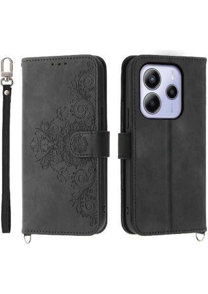 Xiaomi Redmi Note 14 4g Çiçek 5 Kart Yuvası Tutucu Standı Kadın Erkek Gül Manyetik Cüzdan Kapaklı Koruyucu Telefon Kılıfı (Yurt Dışından) fiyatları