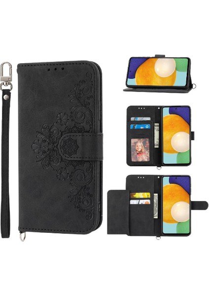 Xiaomi Redmi Note 10 4g Çiçek 5 Kart Yuvası Tutucu Standı Kadın Erkek Gül Manyetik Cüzdan Kapaklı Koruyucu Telefon Kılıfı (Yurt Dışından)