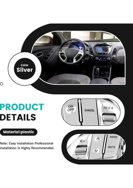 Çok Fonksiyonlu Direksiyon Simidi Düğmesi Ses Ayar Düğmesi Seyir Kontrol Anahtarı Hyundai Tucson IX35 2010-2014 (Yurt Dışından) fırsatları