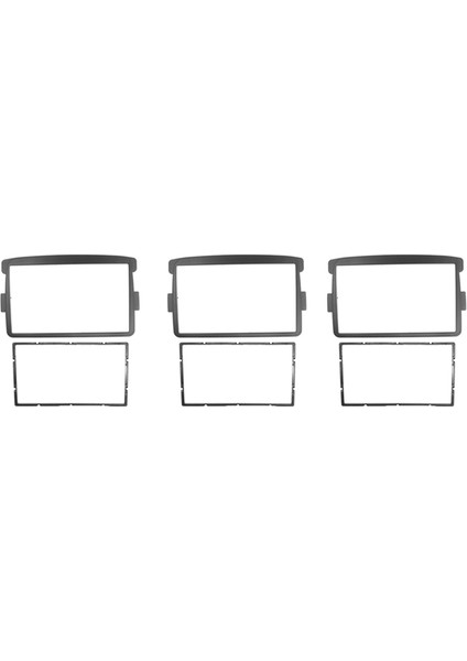 Renault Duster Logan Dacia Stereo Ön Panel Montajı Için 3x 2din Araç Ön Paneli Montajı Araç DVD Çerçeve Kiti Gösterge Paneli (Yurt Dışından)