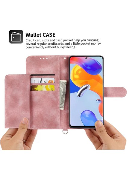 Xiaomi Redmi Note 11S Çiçek 5 Kart Yuvası Tutucu Standı Kadın Erkek Gül Manyetik Cüzdan Kapaklı Koruyucu Telefon Kılıfı (Yurt Dışından) indirimleri