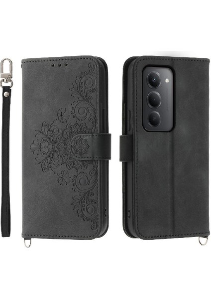 Xiaomi Redmi 15 Çiçek 5 Kart Yuvası Tutucu Standı Kadın Erkek Gül Manyetik Cüzdan Kapaklı Koruyucu Telefon Kılıfı (Yurt Dışından) fiyatları
