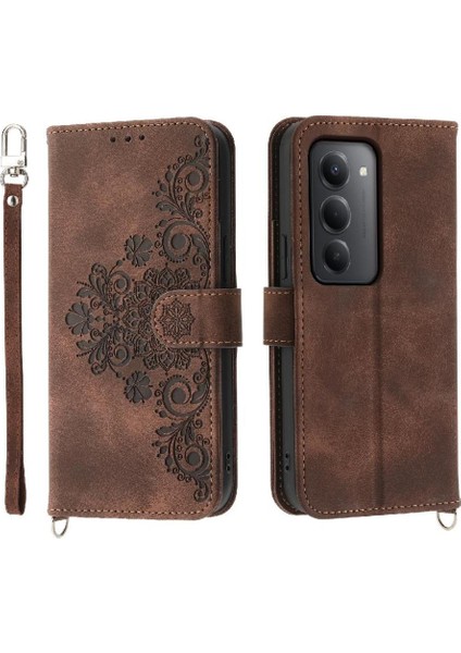 Xiaomi Redmi 15 Çiçek 5 Kart Yuvası Tutucu Standı Kadın Erkek Gül Manyetik Cüzdan Kapaklı Koruyucu Telefon Kılıfı (Yurt Dışından) fiyatları