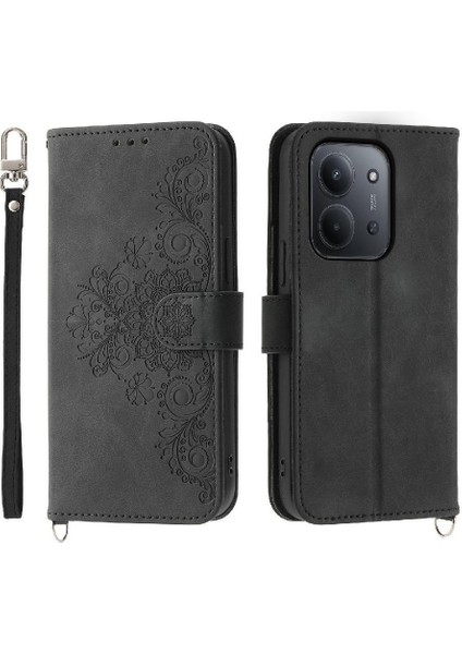 Xiaomi Redmi 15C 5g Çiçek 5 Kart Yuvası Tutucu Standı Kadın Erkek Gül Manyetik Cüzdan Kapaklı Koruyucu Telefon Kılıfı (Yurt Dışından) fiyatları