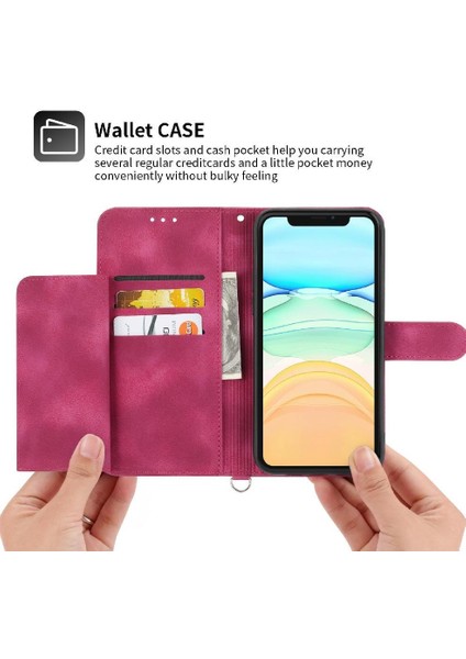 iPhone 11 Pro Max Çiçek 5 Kart Yuvası Tutucu Standı Kadın Erkek Gül Manyetik Cüzdan Kapaklı Koruyucu Telefon Kılıfı (Yurt Dışından) fiyatları
