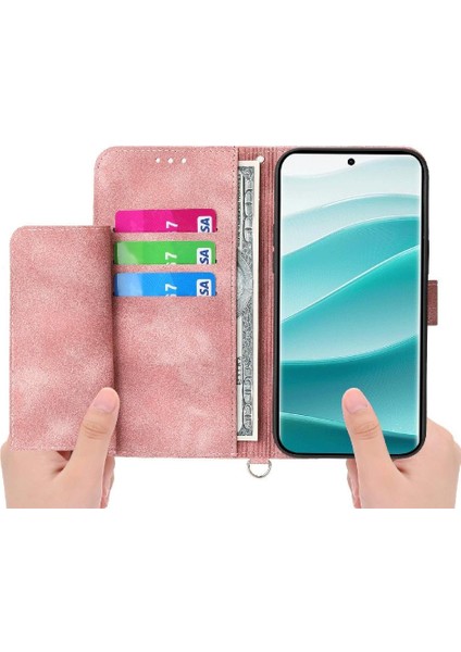Xiaomi Redmi Note 14 Pro 4g Çiçek 5 Kart Yuvası Tutucu Standı Kadın Erkek Gül Manyetik Cüzdan Kapaklı Koruyucu Telefon Kılıfı (Yurt Dışından) indirimleri
